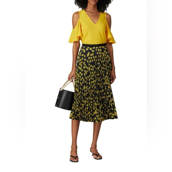 Derek Lam- Collective- Accordion Pleated Midi Skirt. Size 0 - Picture 1 of 11